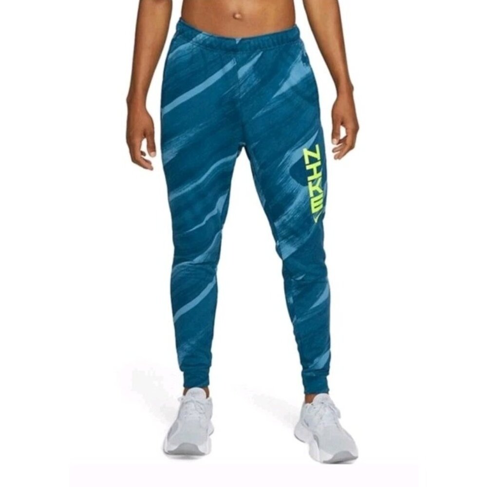 Nike Men's Dri-FIT Sport Clash Printed Training Pants 2XL Blue DD1711-469